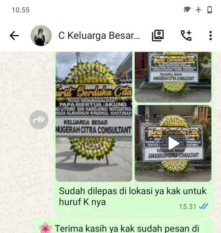 Pengiriman Papan Bunga Duka Ballroom Hotel Jakarta Timur