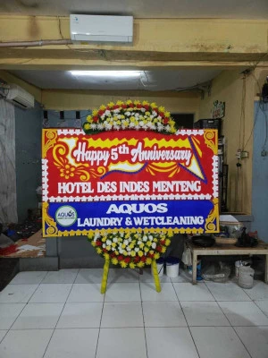 Papan Bunga di Ballroom Hotel Jakarta Timur