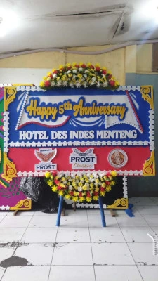 Papan Bunga di Ballroom Hotel Jakarta Timur