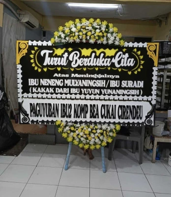 Papan Bunga di Ballroom Hotel Jakarta Timur