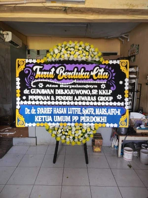 Papan Bunga di Ballroom Hotel Jakarta Timur